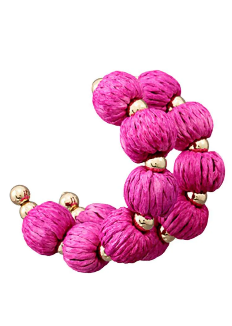 Leone Hoop-Fuschia ***FINAL SALE***