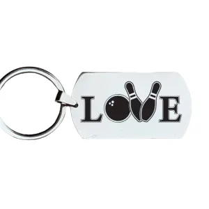 Love Bowling Keychain