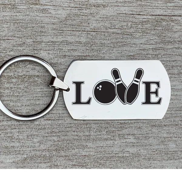 Love Bowling Keychain