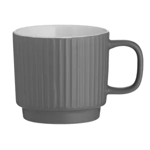 Mason Cash Embossed Line Grey Mug