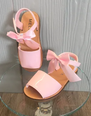 Melia pink bow sandals