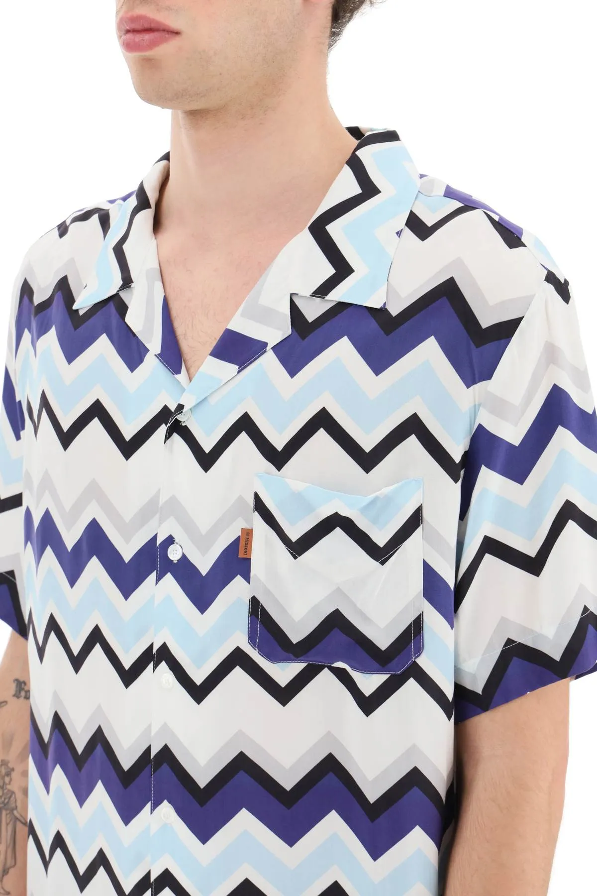 Missoni chevron short sleeve shirt