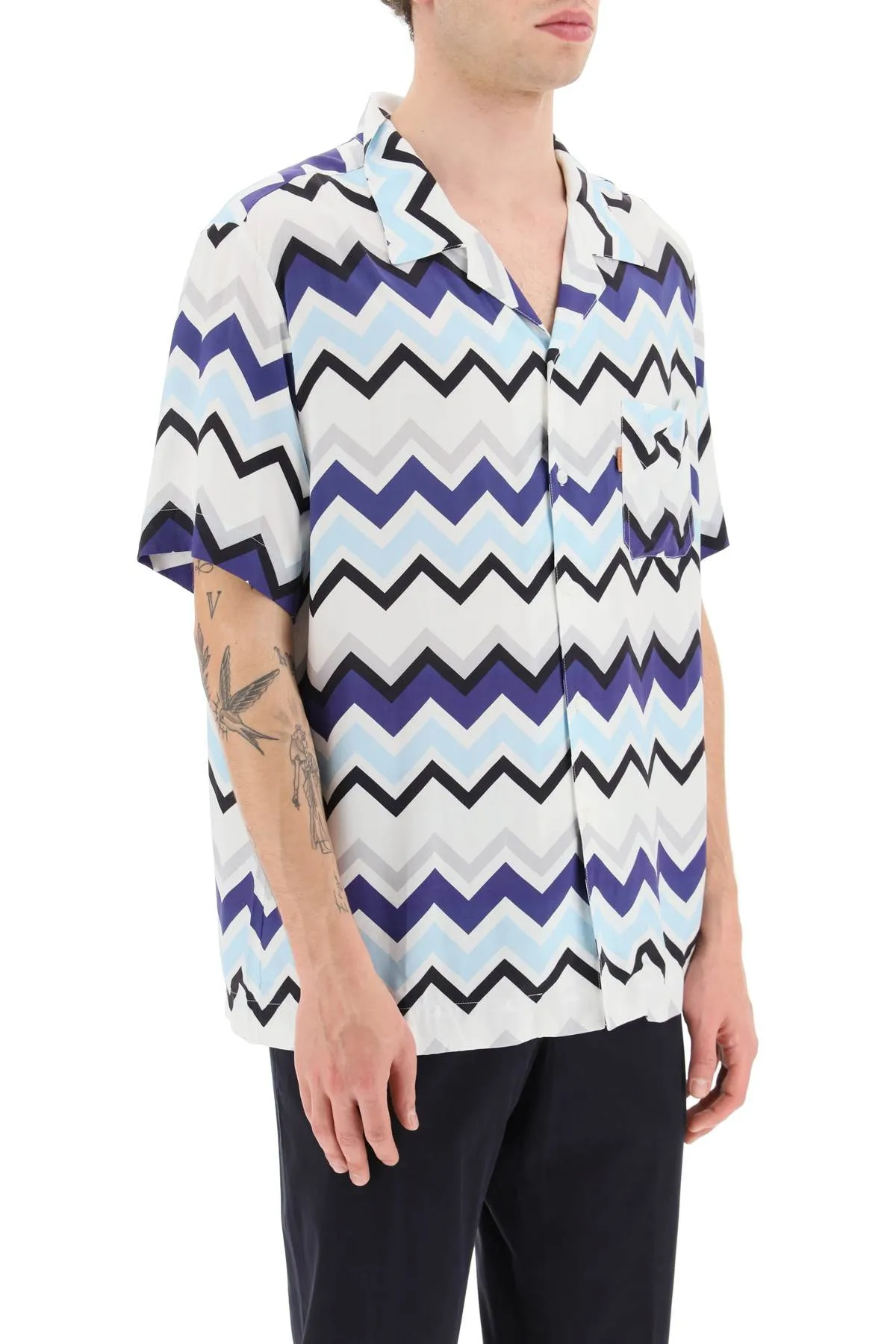 Missoni chevron short sleeve shirt