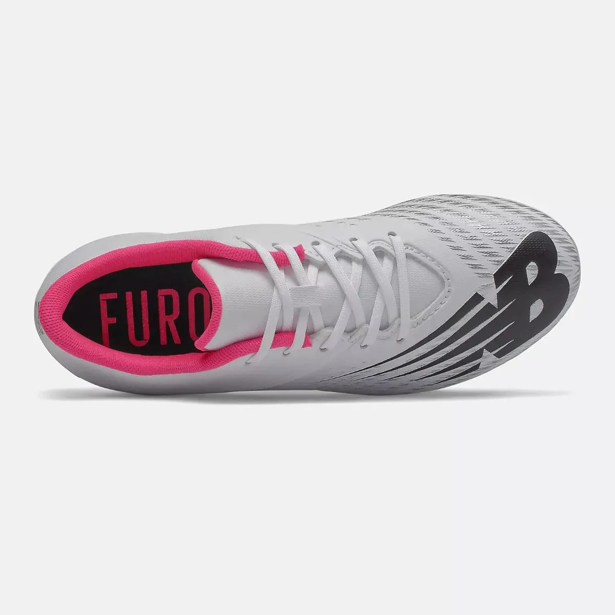 New Balance JR Furon V6  Dispatch. FG Wide -White-Black-Pink