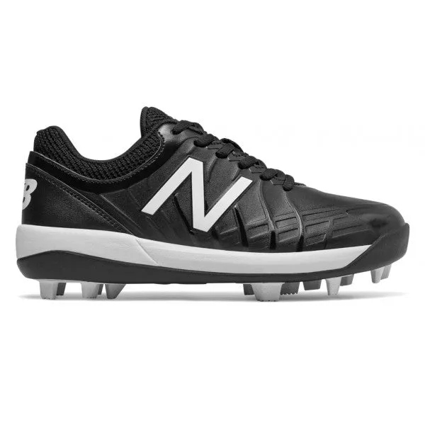 NEW BALANCE YOUTH BASEBALL CLEATS - BLACK/WHITE