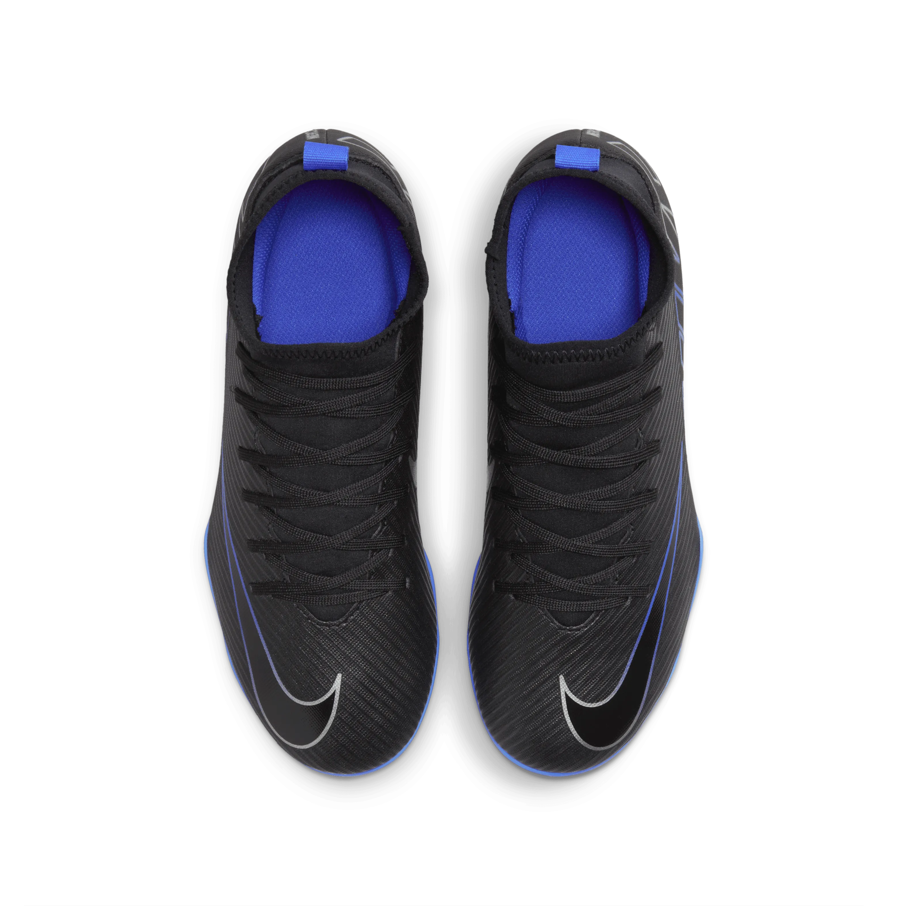 Nike Jr. Mercurial Superfly 9 Club FG/MG-Black/Chrome-Hyper Royal