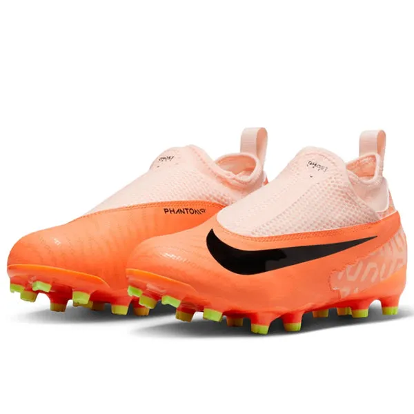 Nike Jr. Phantom GX Academy DF FG/MG Soccer Cleats (Guava Ice/Black)