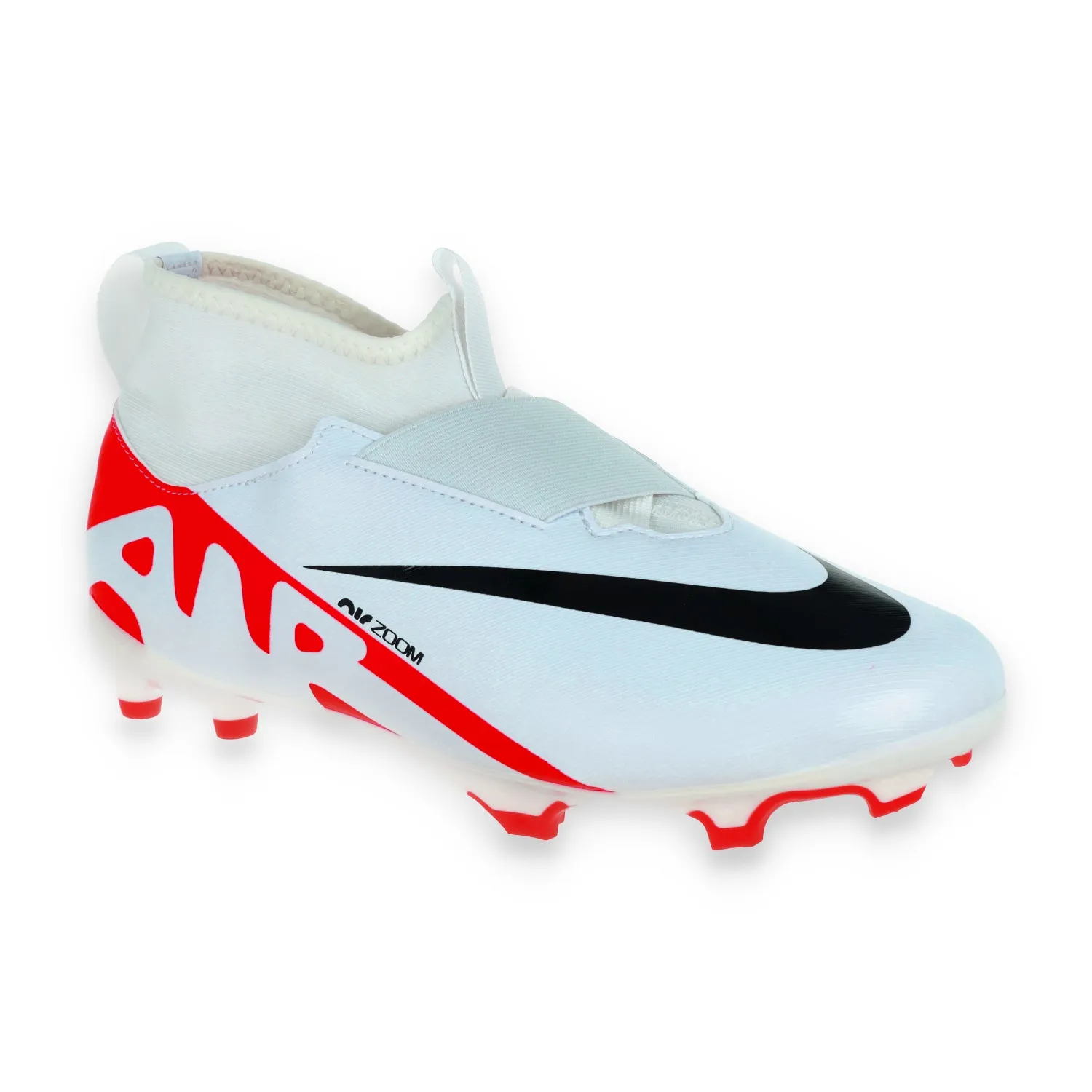 Nike Jr. Zoom Mercurial Superfly 9 Academy FG/MG-Bright Crimson/White-Black