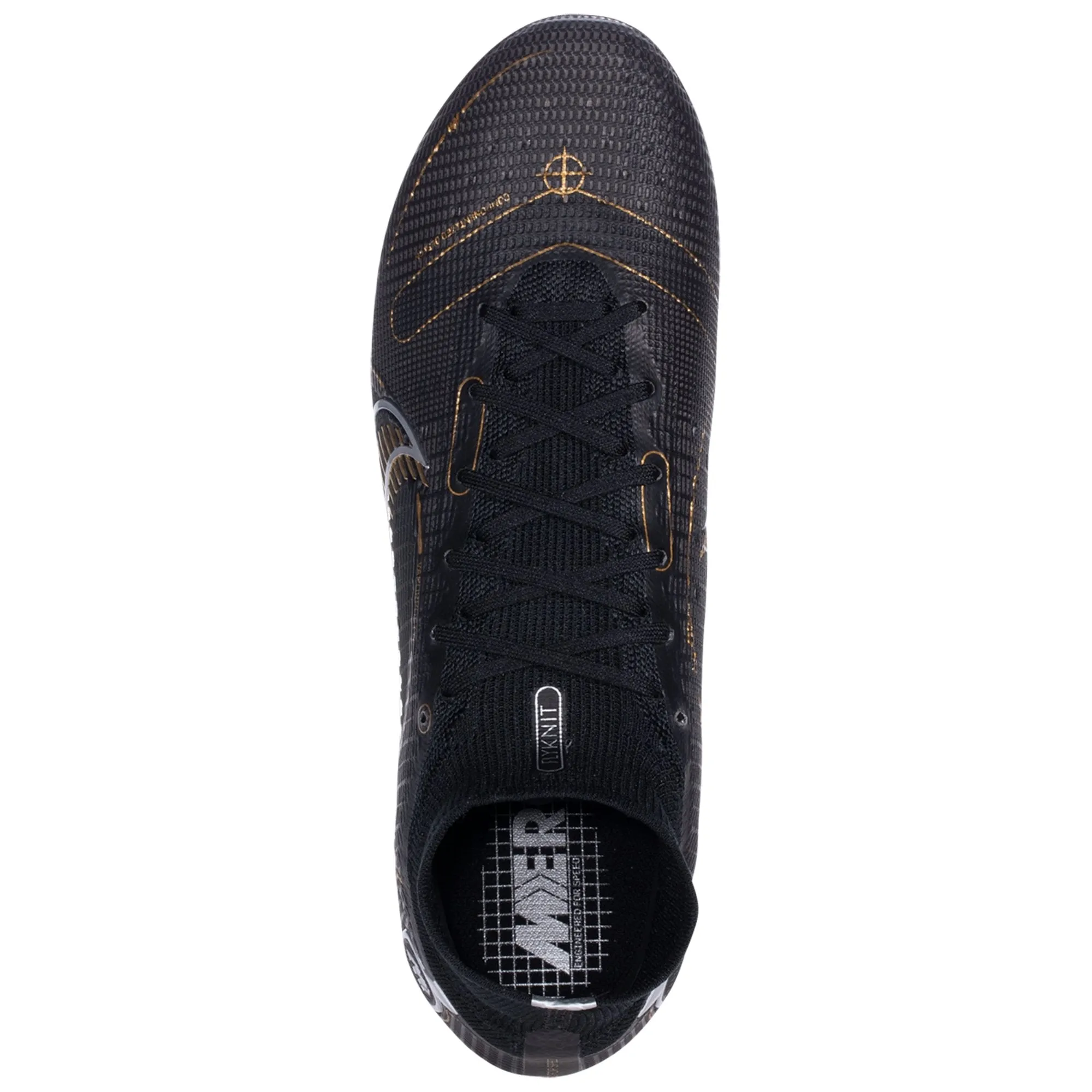 Nike Mercurial Superfly 8 Elite FG Firm Ground Soccer Cleat - Black/Metallic Gold/Metallic Silver/Cave Stone/Ash