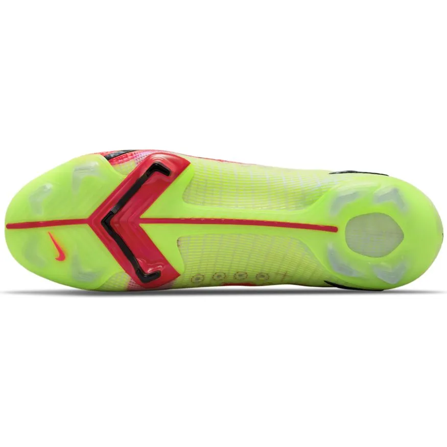 Nike Mercurial Superfly 8 Elite FG-	VOLT/BRIGHT CRIMSON-BLACK