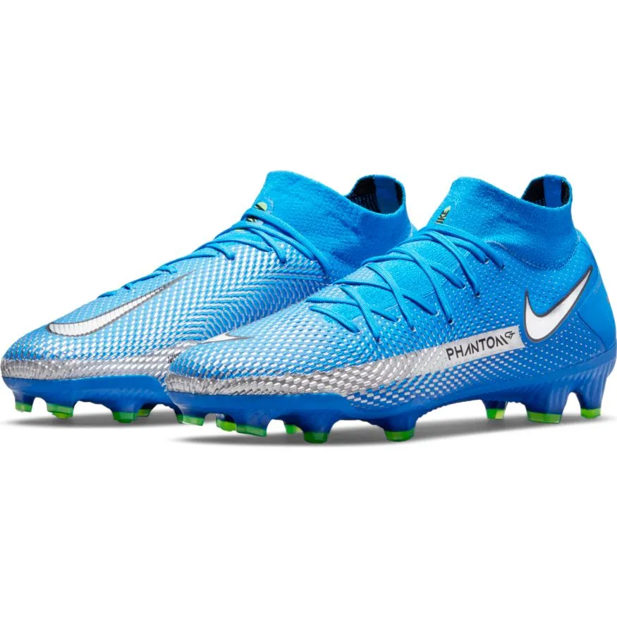 Nike Phantom GT Pro Dynamic Fit FG-PHOTO BLUE/METALLIC SILVER-RAGE GREEN