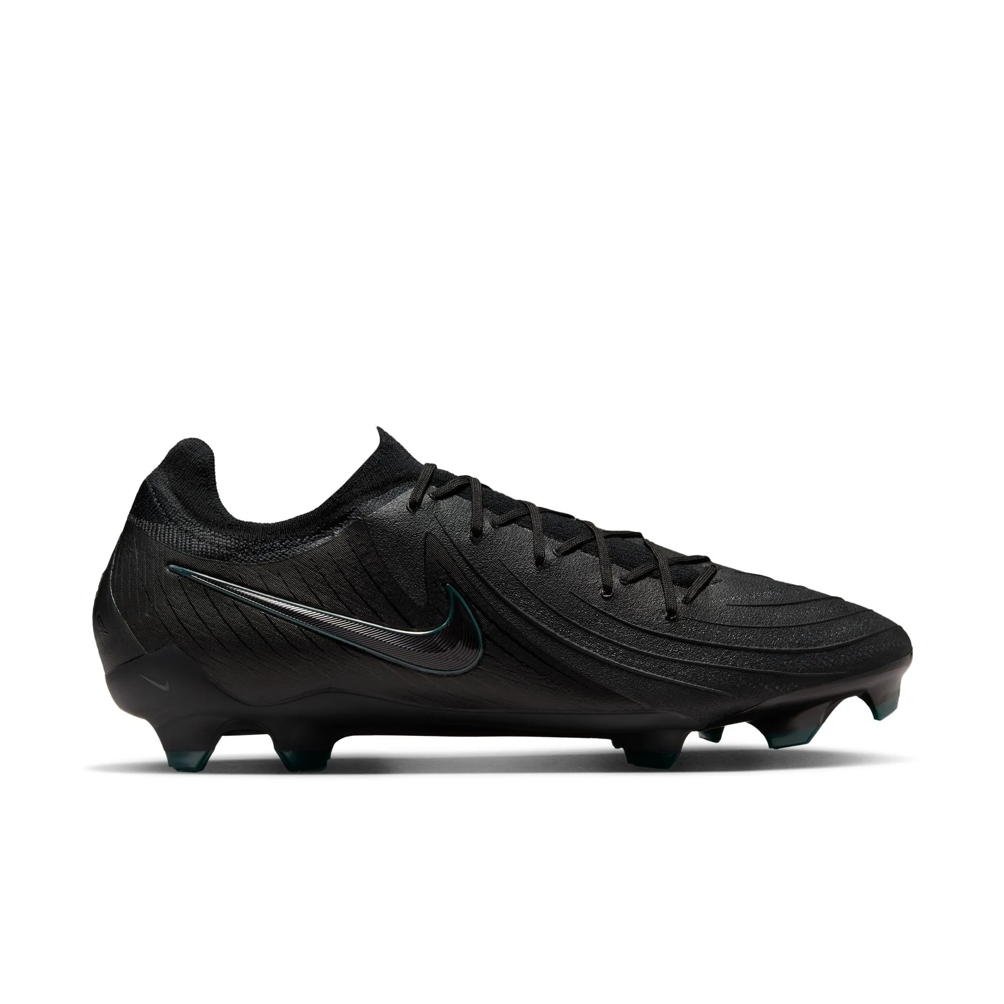 Nike Phantom GX 2 Pro FG Firm Ground Soccer Cleat - Black/Black-Deep Jungle