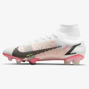 Nike Superfly 8 Elite FG - White-Black-Bright Crimson