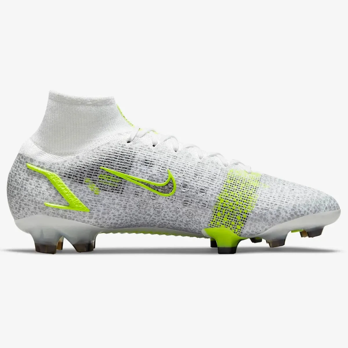 Nike Superfly 8 Elite FG - White-Grey-Volt