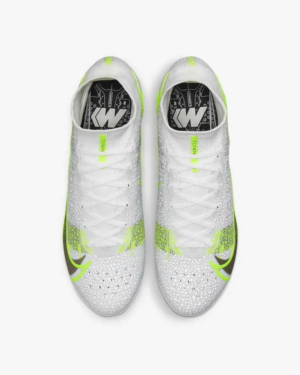 Nike Superfly 8 Elite FG - White-Grey-Volt