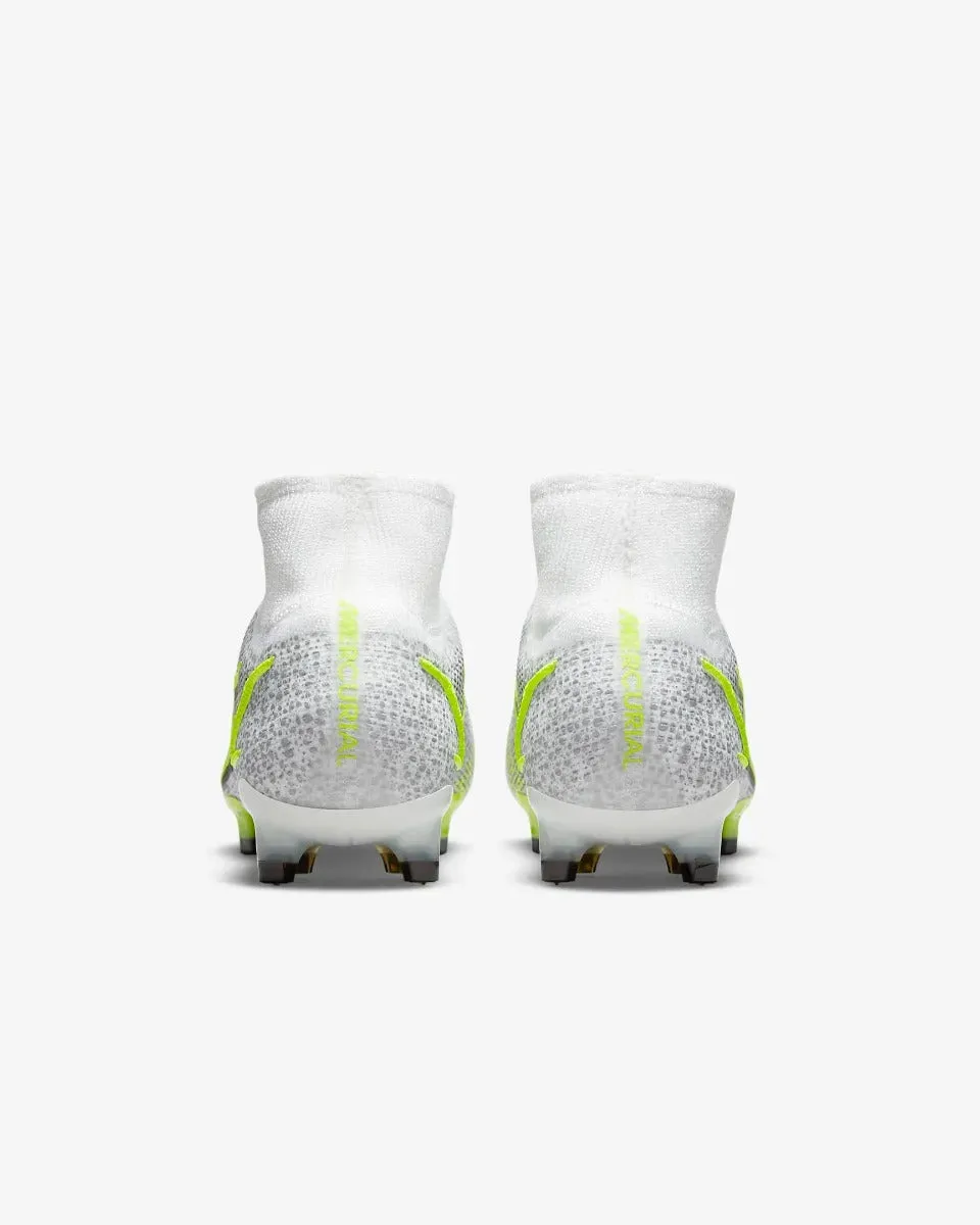 Nike Superfly 8 Elite FG - White-Grey-Volt