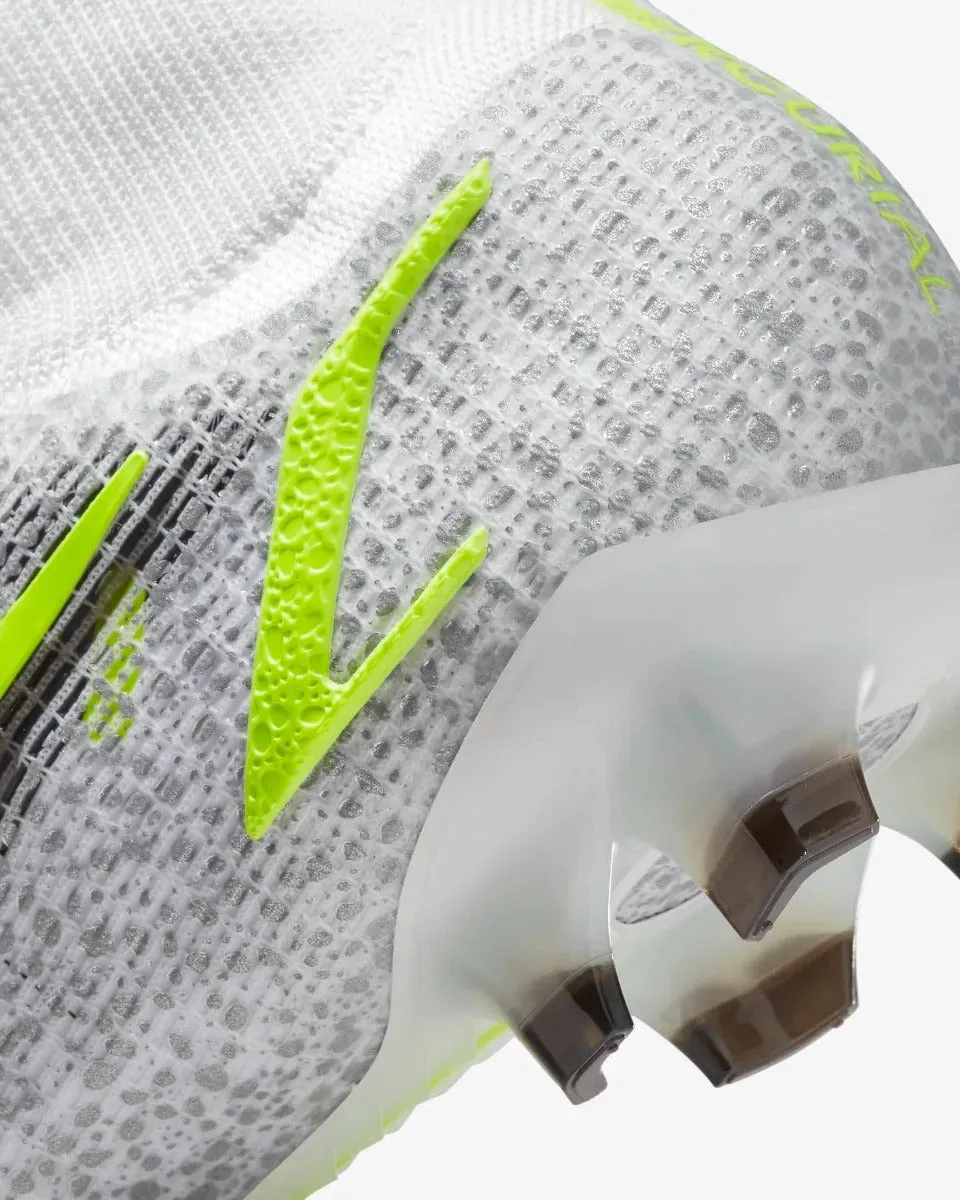 Nike Superfly 8 Elite FG - White-Grey-Volt