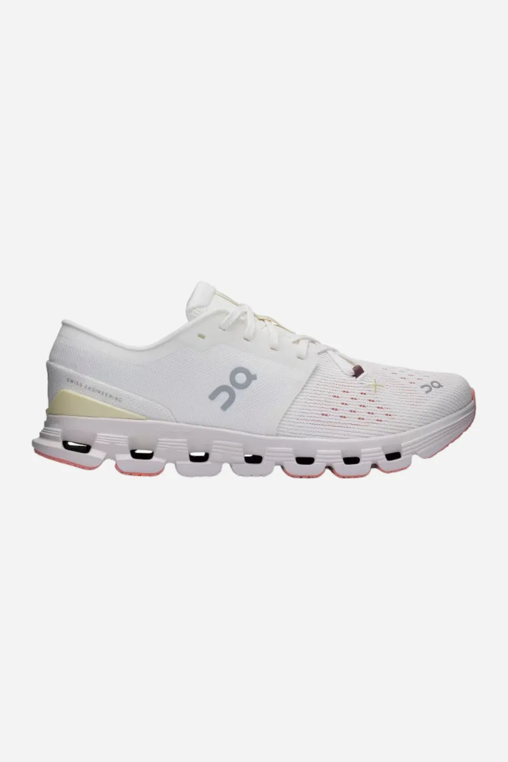 On Running Womens Cloud X 4  Sneakers in Ivory Sand