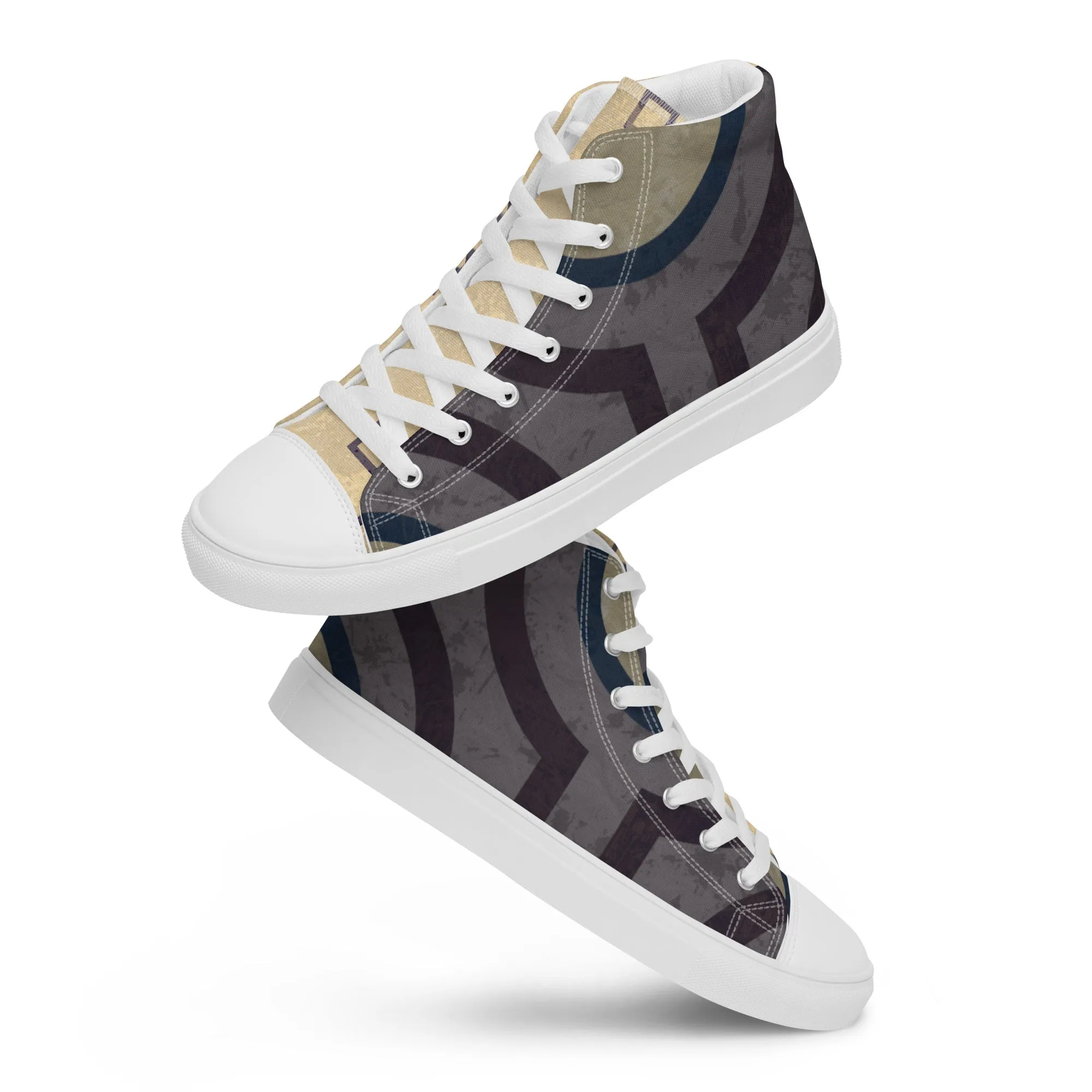 Oracle Men’s Lace-Up Canvas High-Top Sneakers