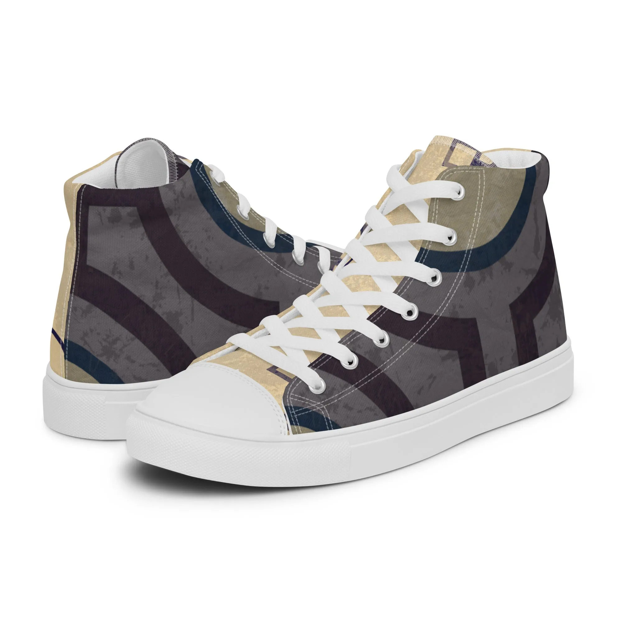 Oracle Men’s Lace-Up Canvas High-Top Sneakers