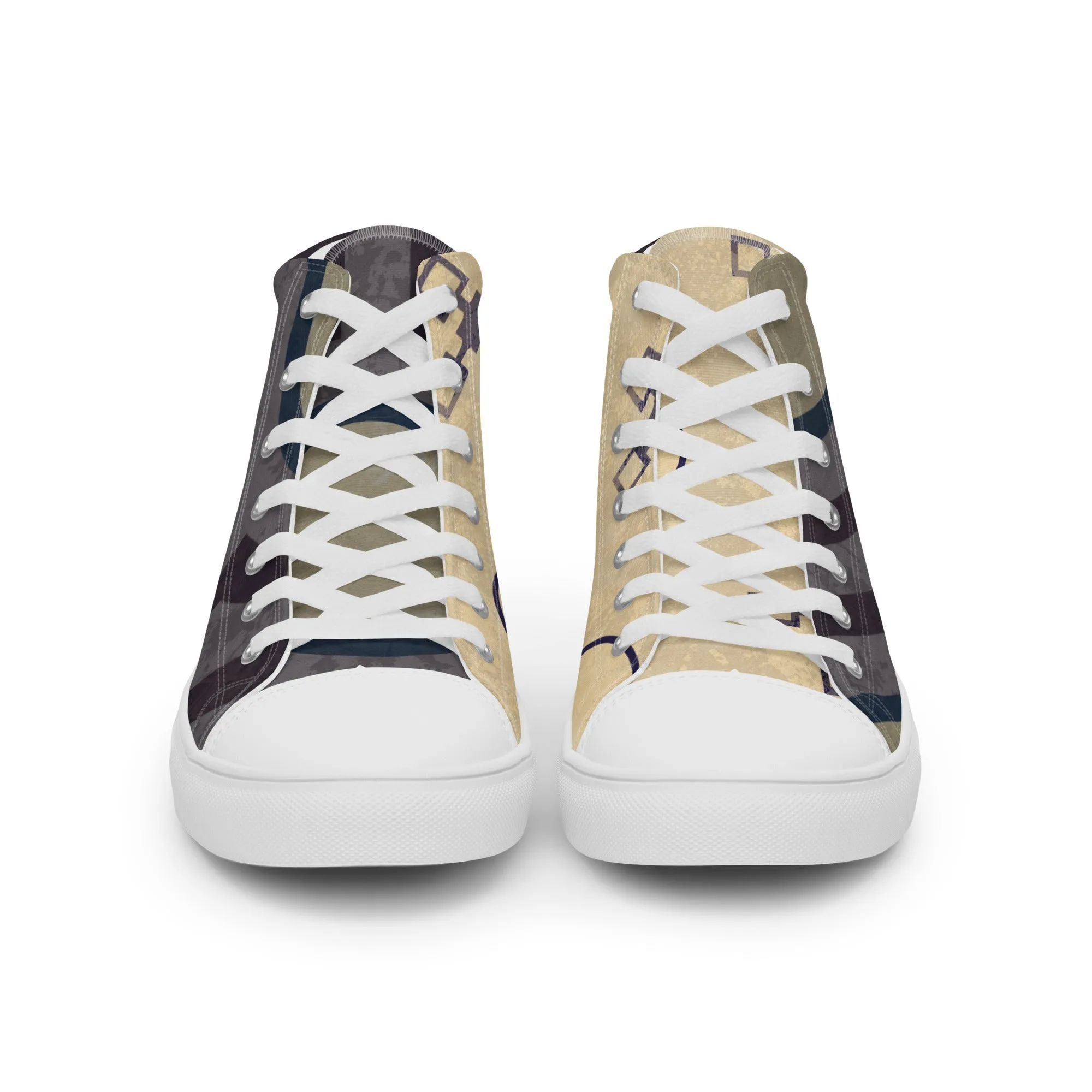 Oracle Men’s Lace-Up Canvas High-Top Sneakers