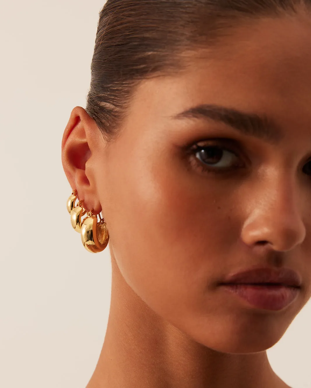 PALA GOLD PLATED EARRING 3PACK - GOLD PLATED 18K