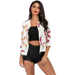 PEOPLETERRITORY New  Hot Trade Women's Clothing European Casual Stand-up Collar Baseball Jacket Women's Jacket Loose Wholesale