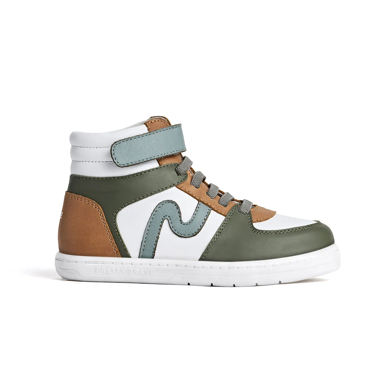 PRETTY BRAVE HI TOP KHAKI MIX