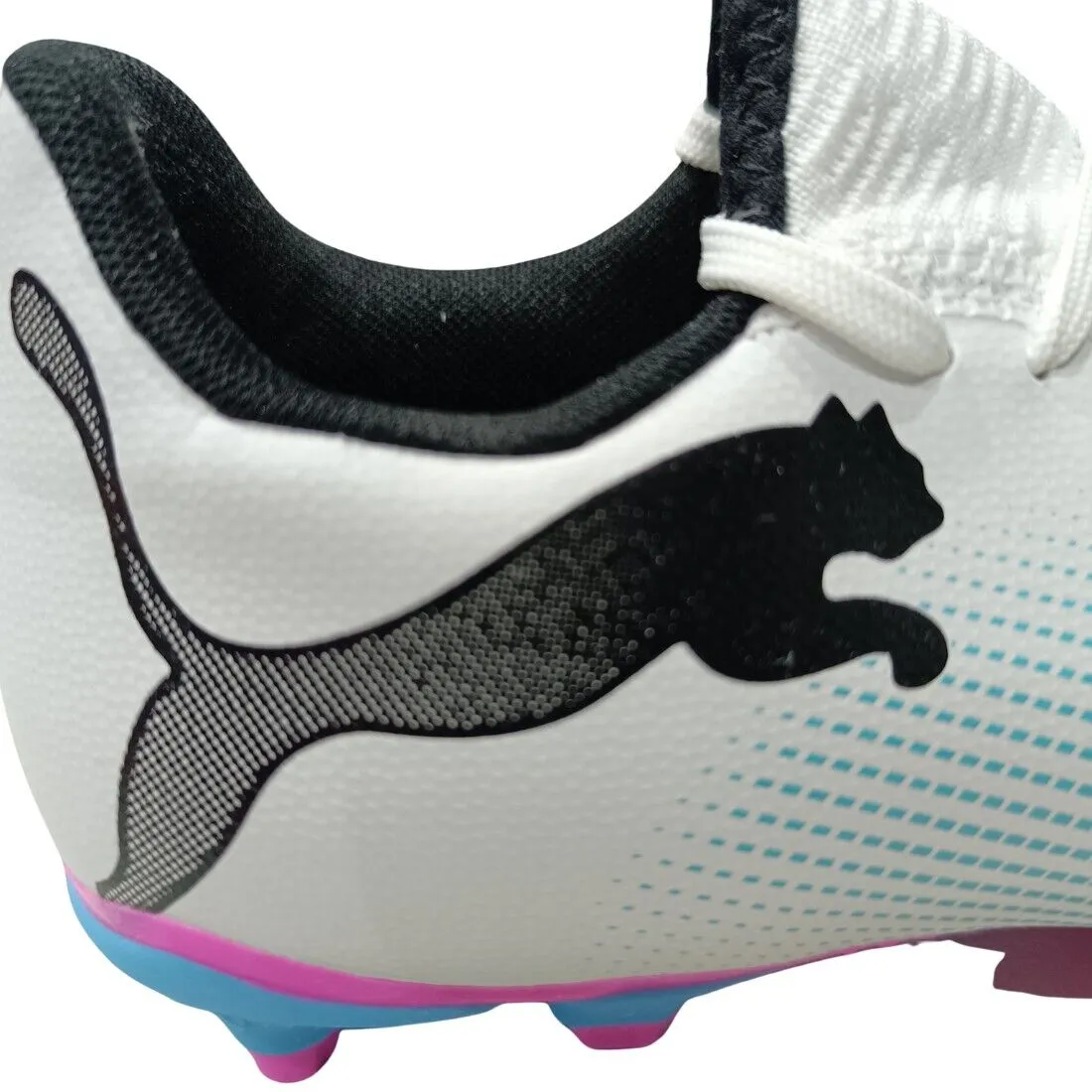 PUMA Future 7 Play FG/AG Adult Soccer Cleats 107723 01 WHITE/BLACK