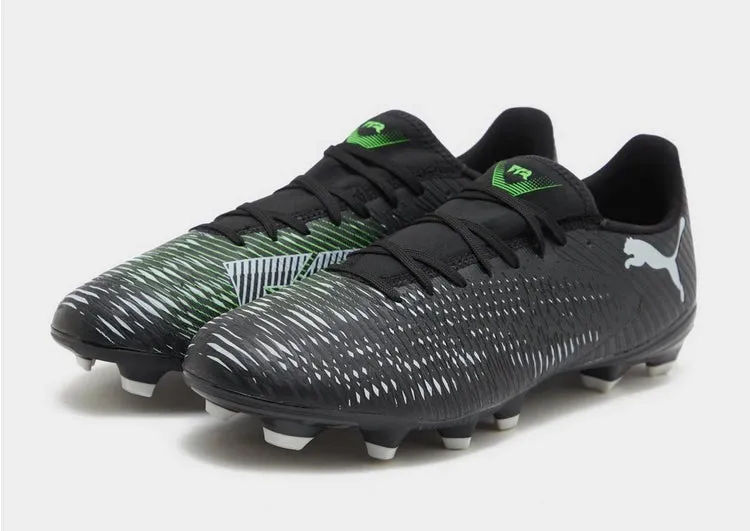 .Puma FUTURE 8 PLAY FG/AG Unisex Adults Football Boots - Black/Grey/Green - (108141-02) - BCL - R2L17