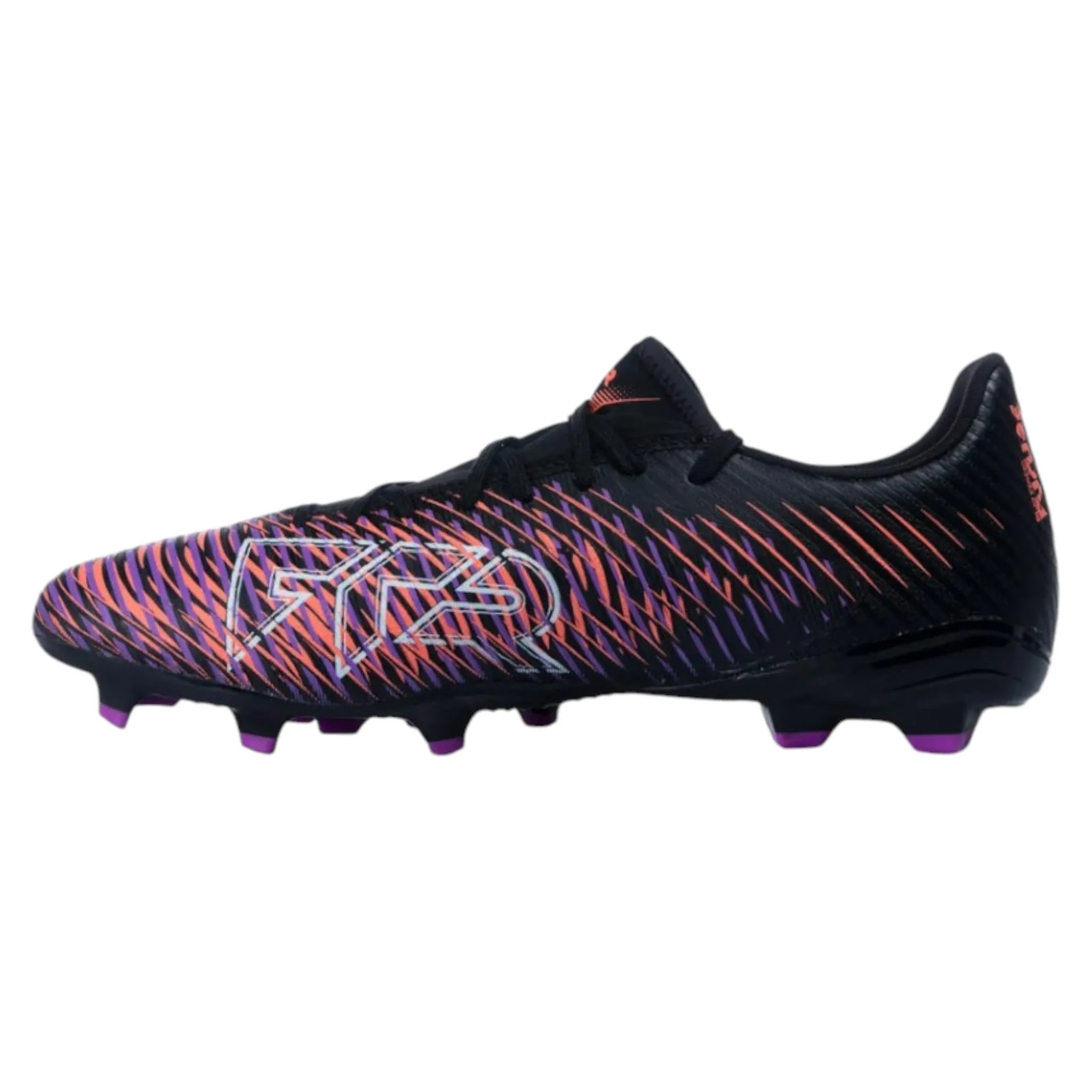 .Puma FUTURE 8 PLAY FG/AG Unisex Adults Football Boots - Black/White/Glowing Red - (108141-01) - PRP - R2L17