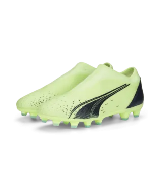 Puma Kids Ultra Match LL FG/AG JR Soccer Cleats Fizzy Light/Blue