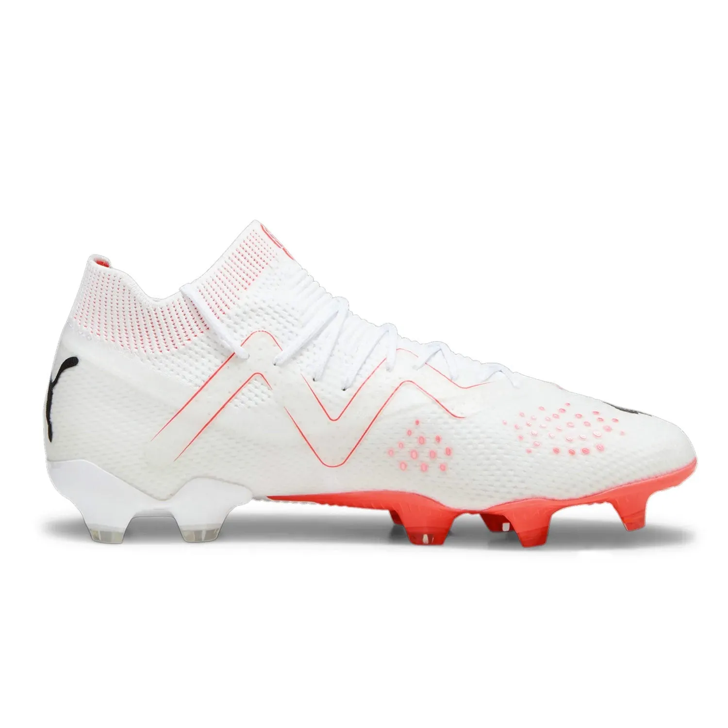 Puma Men's Future Ultimate FG/AG-White/Black/Fire Orchid