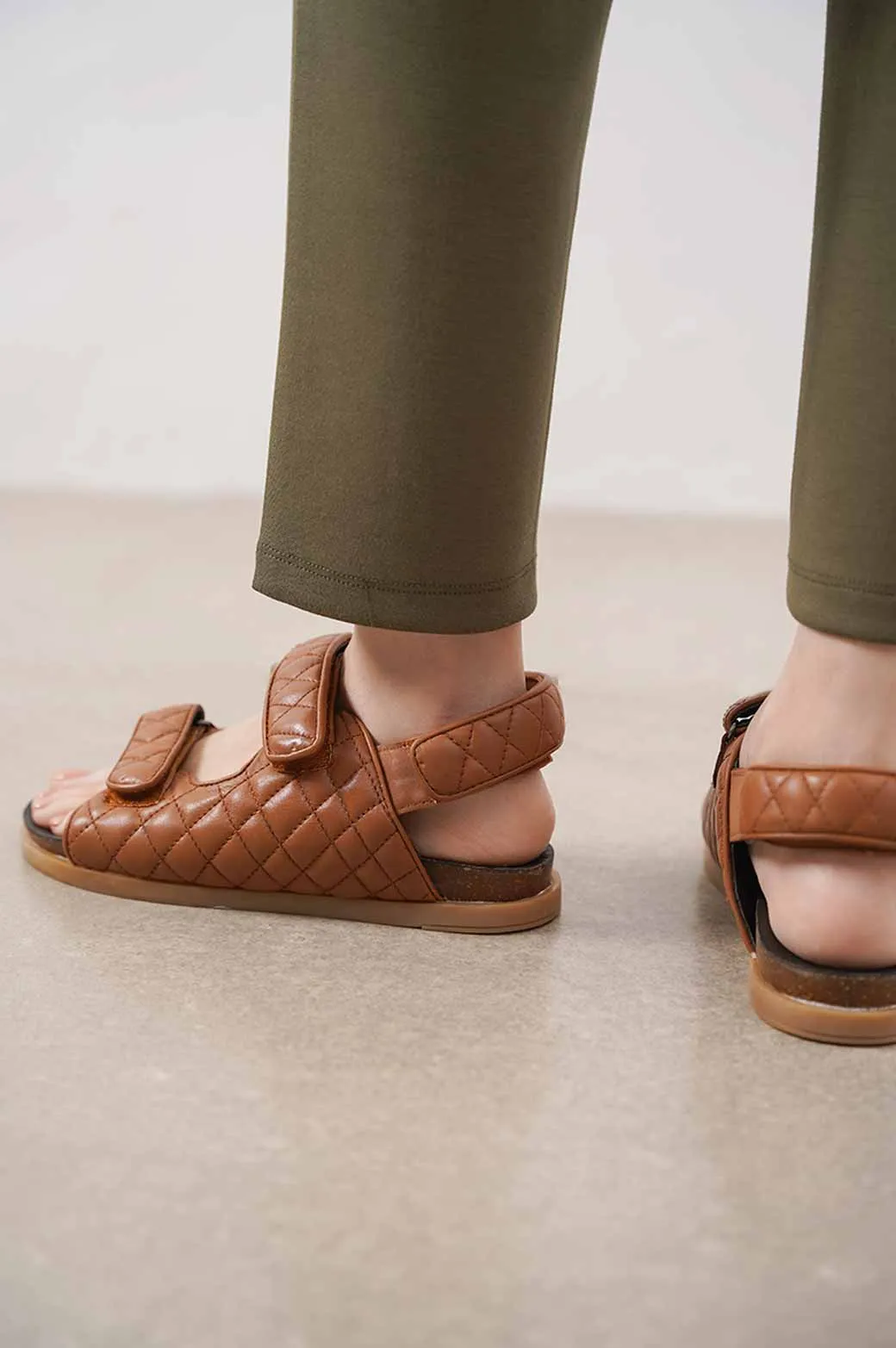 QUILTED SANDALS