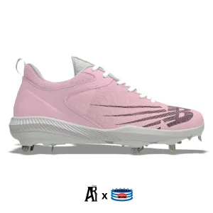 "Pink Pastel" New Balance FuelCell 4040v6 Cleats by Stadium Custom Kicks