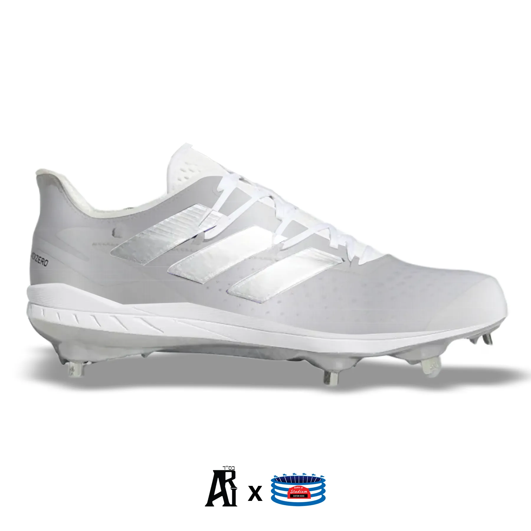 "Silver" Adidas Adizero Afterburner 8 Cleats