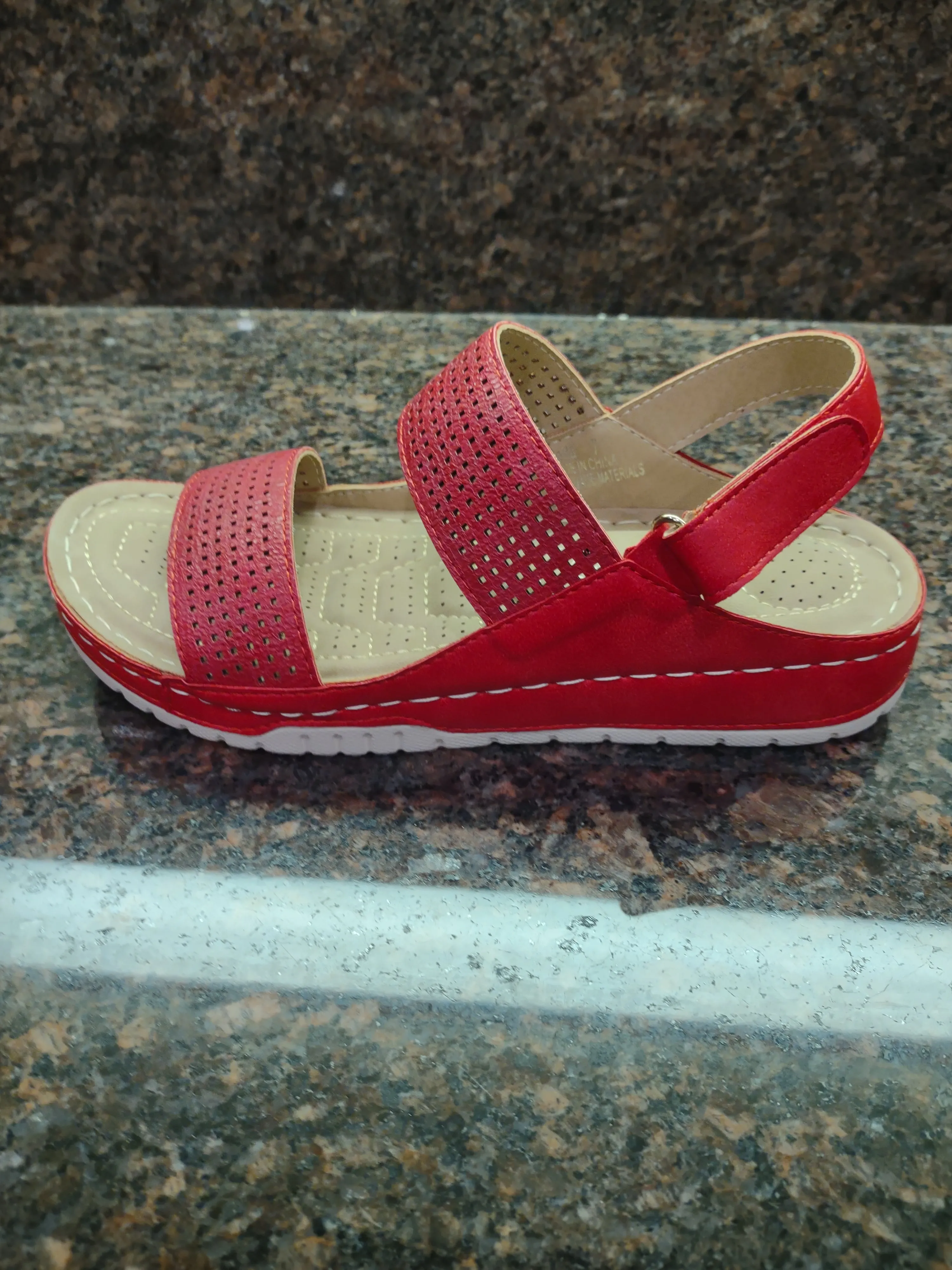 Red Double Strap Sandals | Boutique by Corkys | Calla