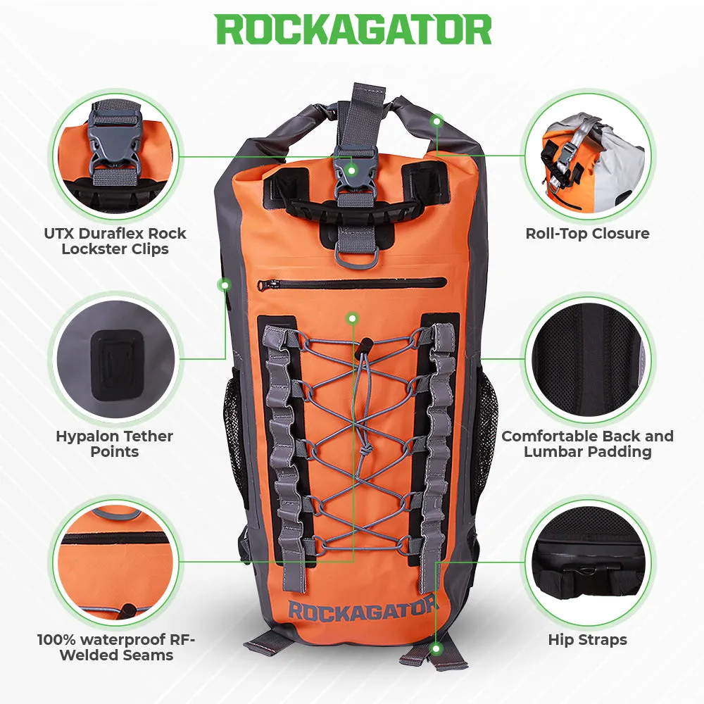 Rockagator Hydric Series 40 Liter Yellow Jacket Waterproof Backpack