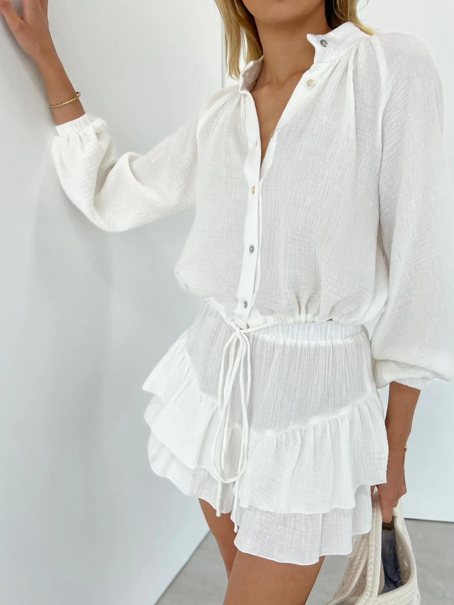 Serinne Cotton Day Blouse | Ivory