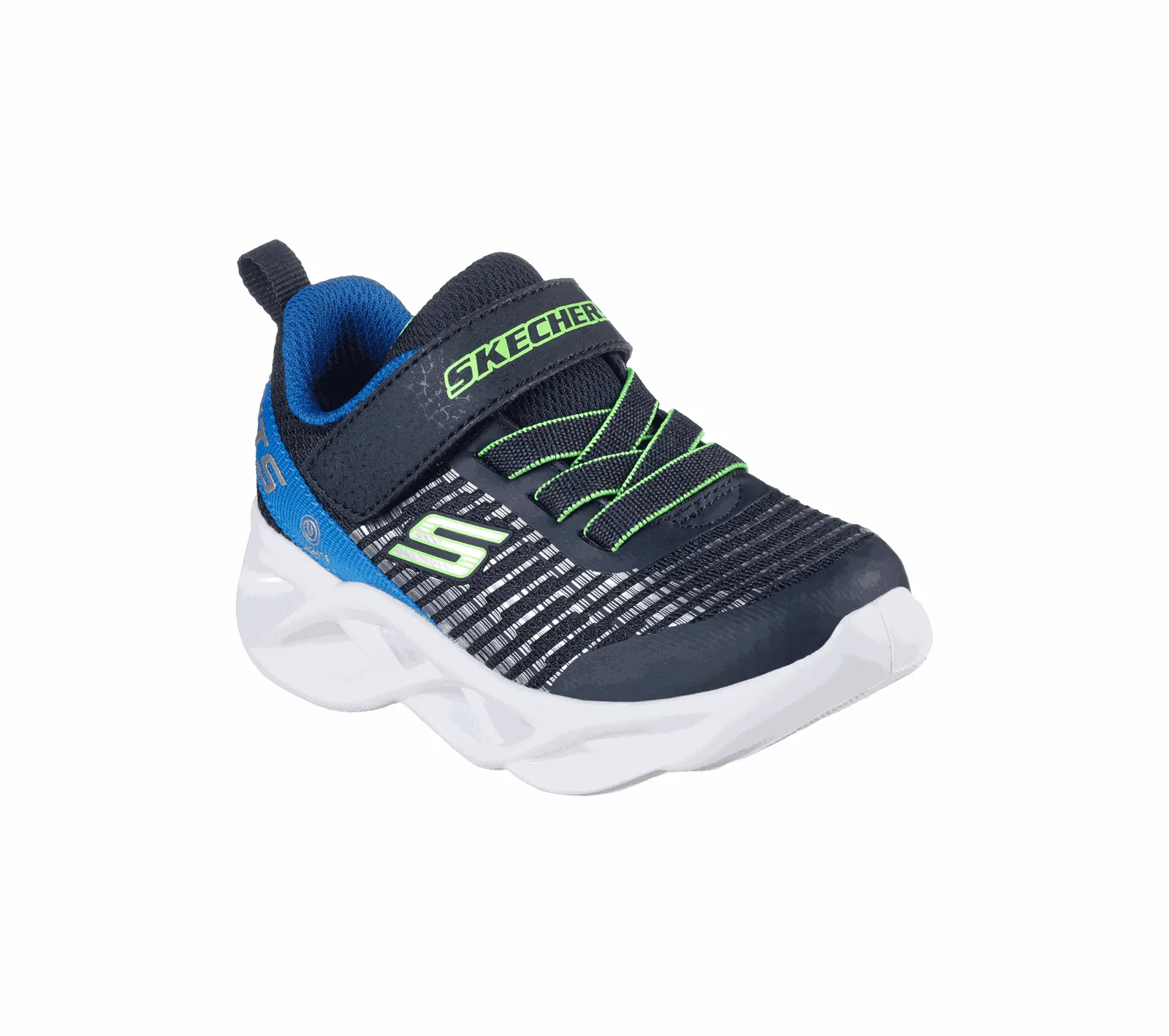 Skechers Navy Twisty Brights Toddler Sneaker