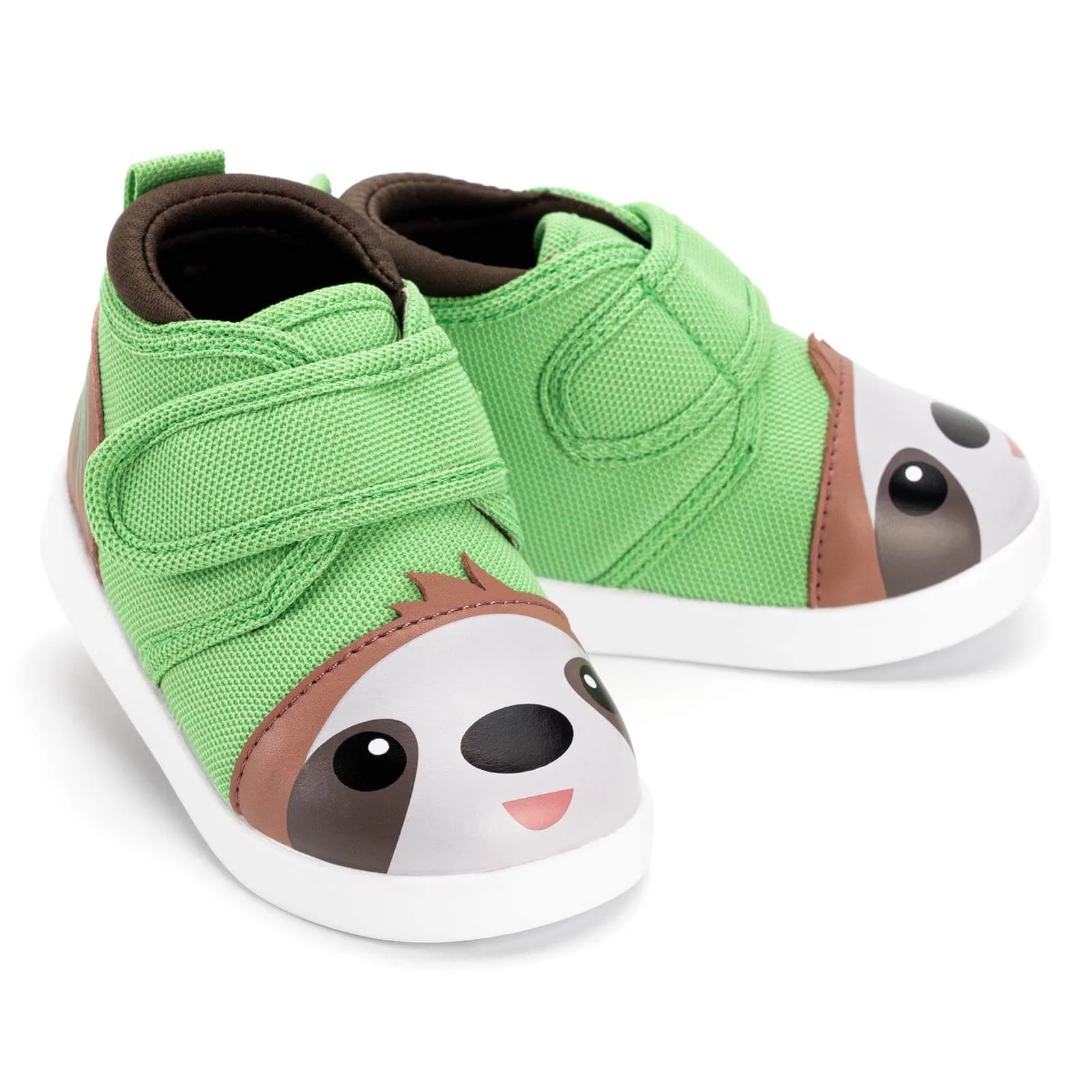 Sloth Squeaky Toddler Shoes | Green/Brown