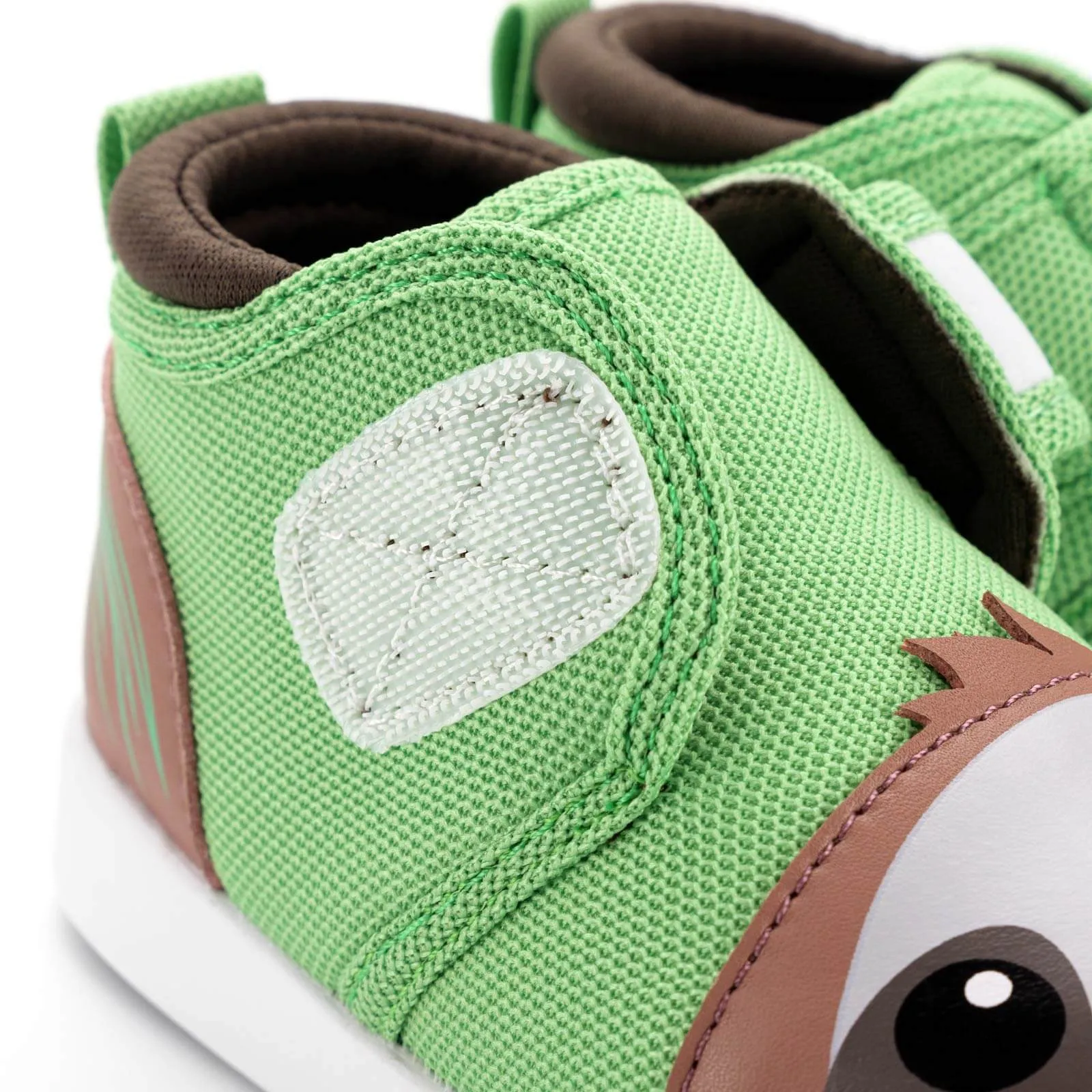 Sloth Squeaky Toddler Shoes | Green/Brown