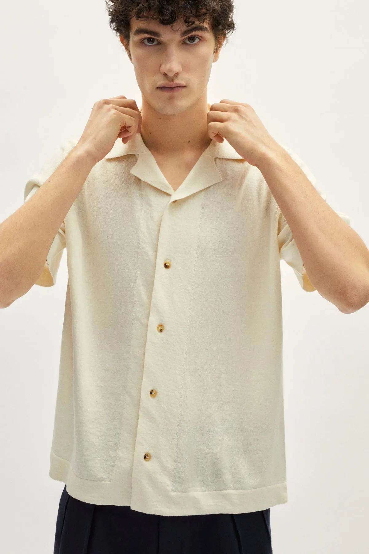 The Linen Cotton Bowling Shirt