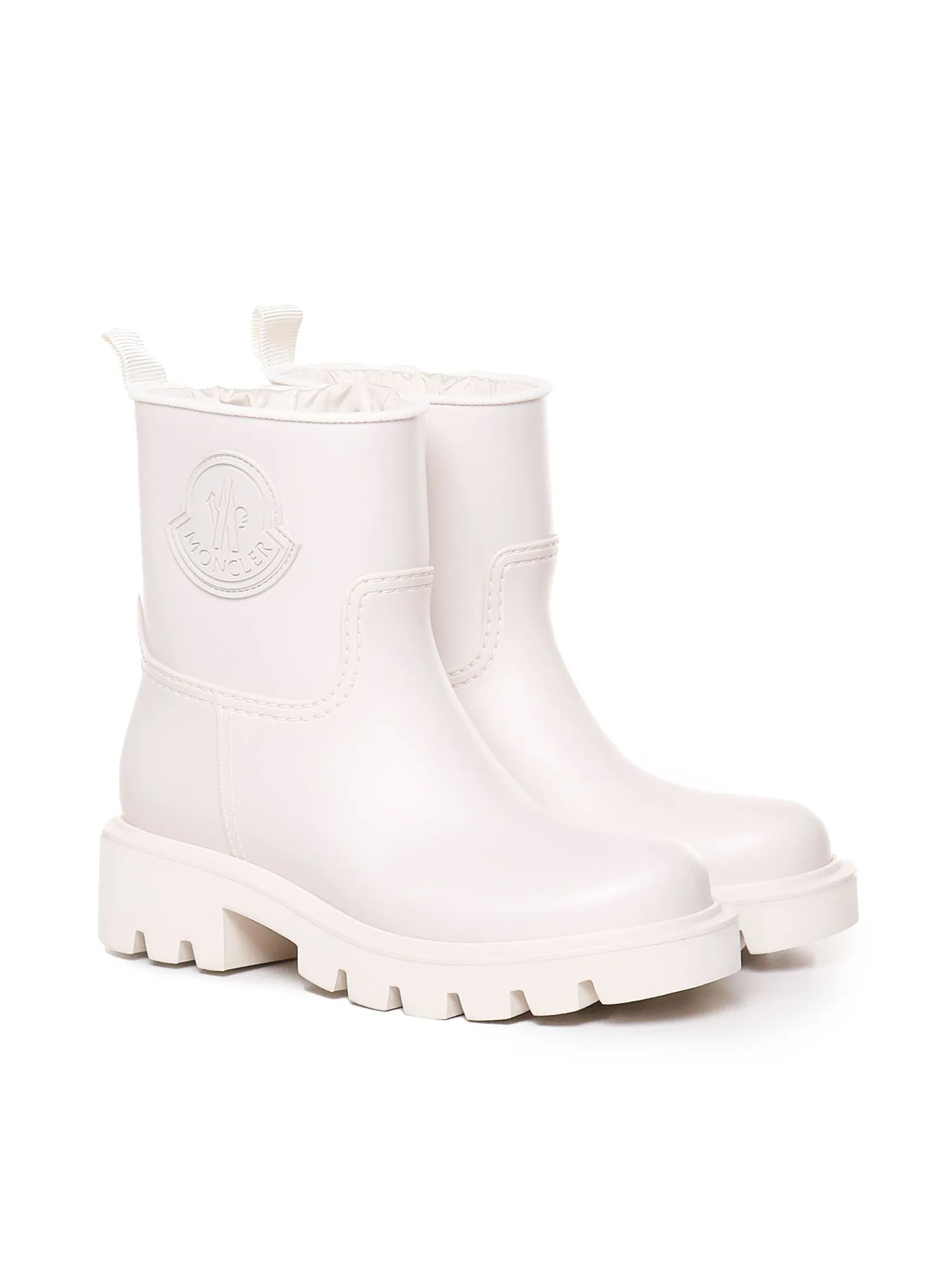 White Waterproof Drawstring Boots