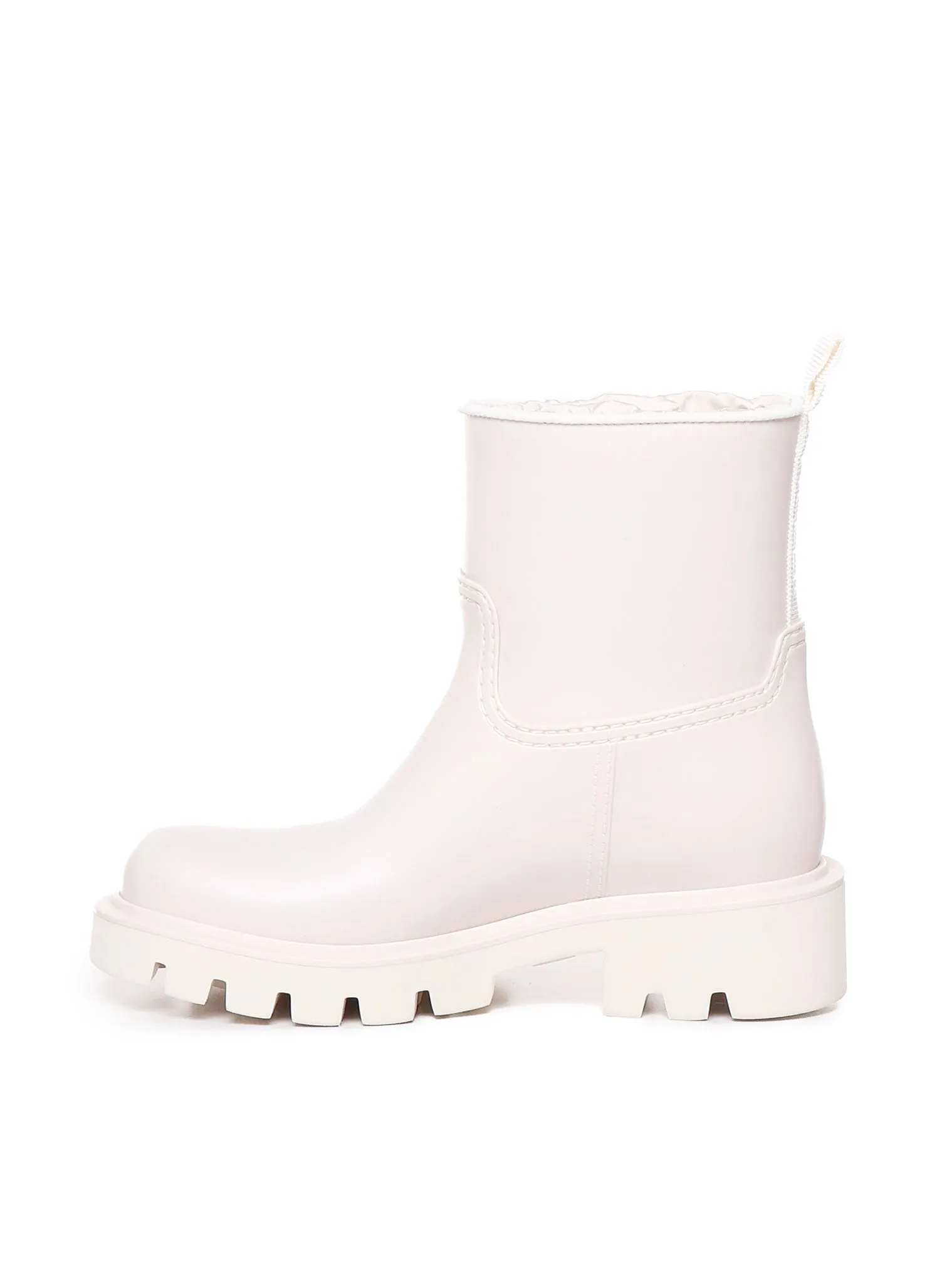 White Waterproof Drawstring Boots