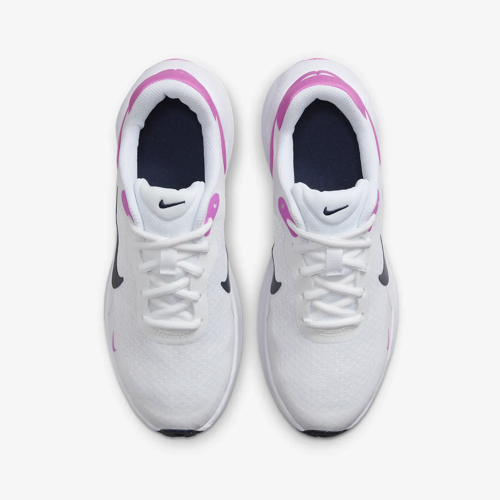 Women's / GS Nike Revolution 7 Running Shoe (White/Playful Pink)(FB7689-103)