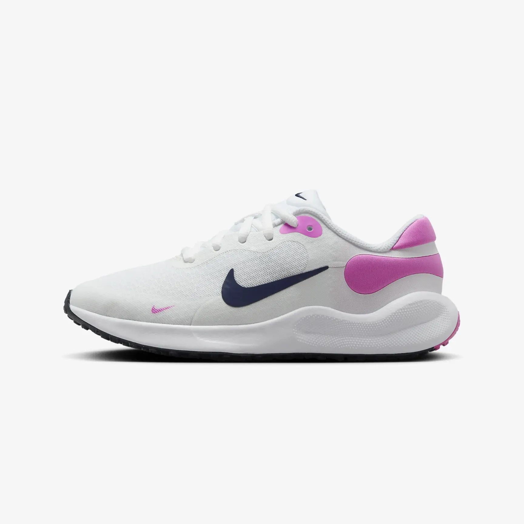 Women's / GS Nike Revolution 7 Running Shoe (White/Playful Pink)(FB7689-103)