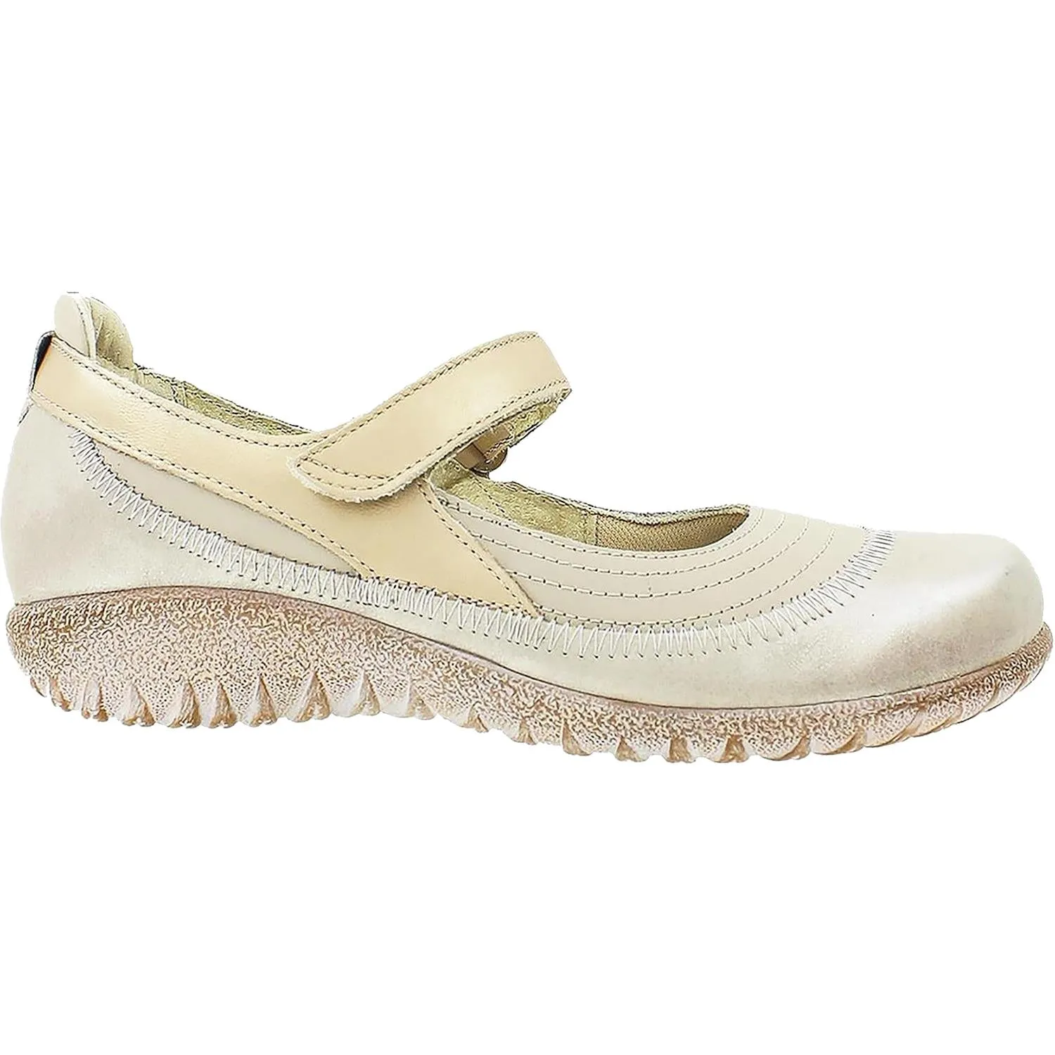 Women's Naot Kirei Linen/Stardust/Champagne Leather