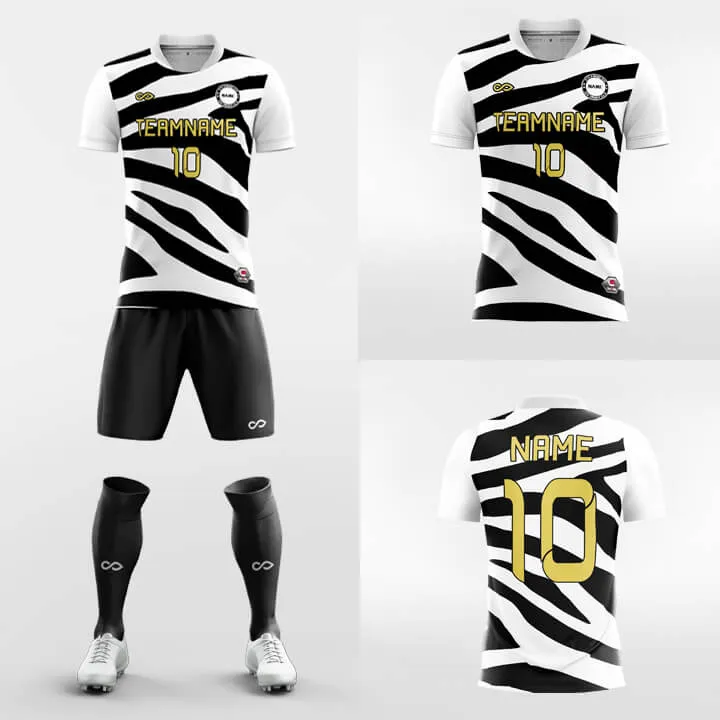 Zebra Stripe - Custom Sublimation Print Soccer Kits Short Sleeve